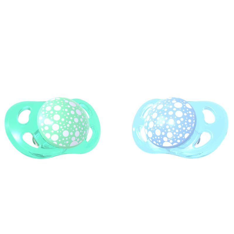 Twistshake - 2 x Pacifier 0-6m - Pastel Blue/Green