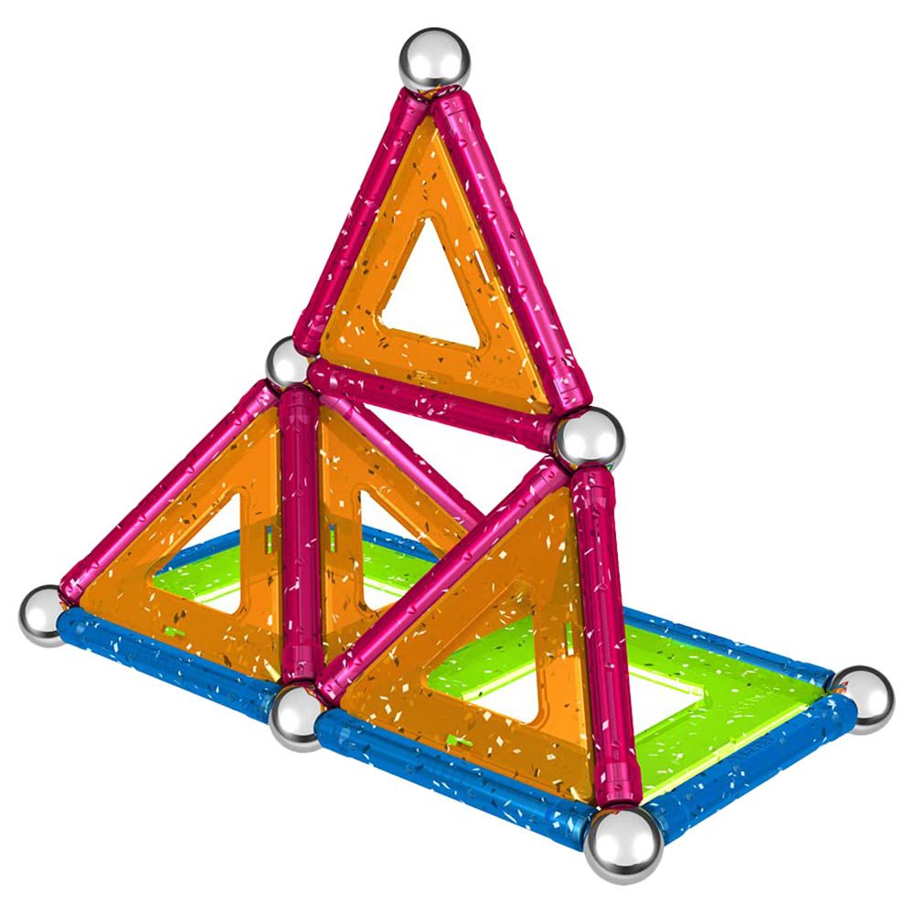 جيوماج - مجموعة التركيب المغناطيسية - ألواح براقة - 44 قطعة
