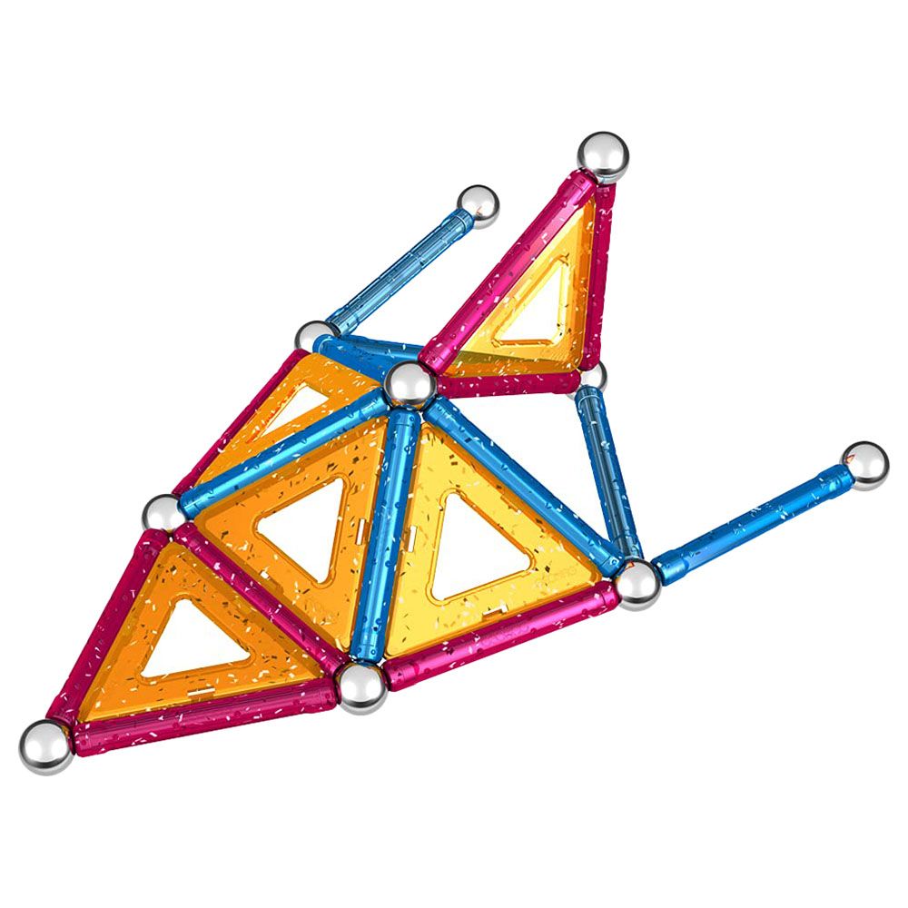 جيوماج - مجموعة التركيب المغناطيسية - ألواح براقة - 44 قطعة