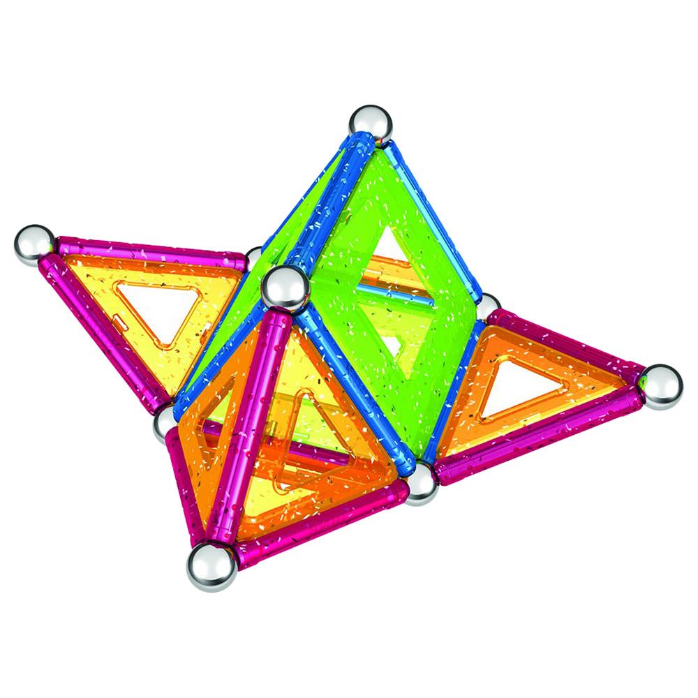 جيوماج - مجموعة التركيب المغناطيسية - ألواح براقة - 44 قطعة