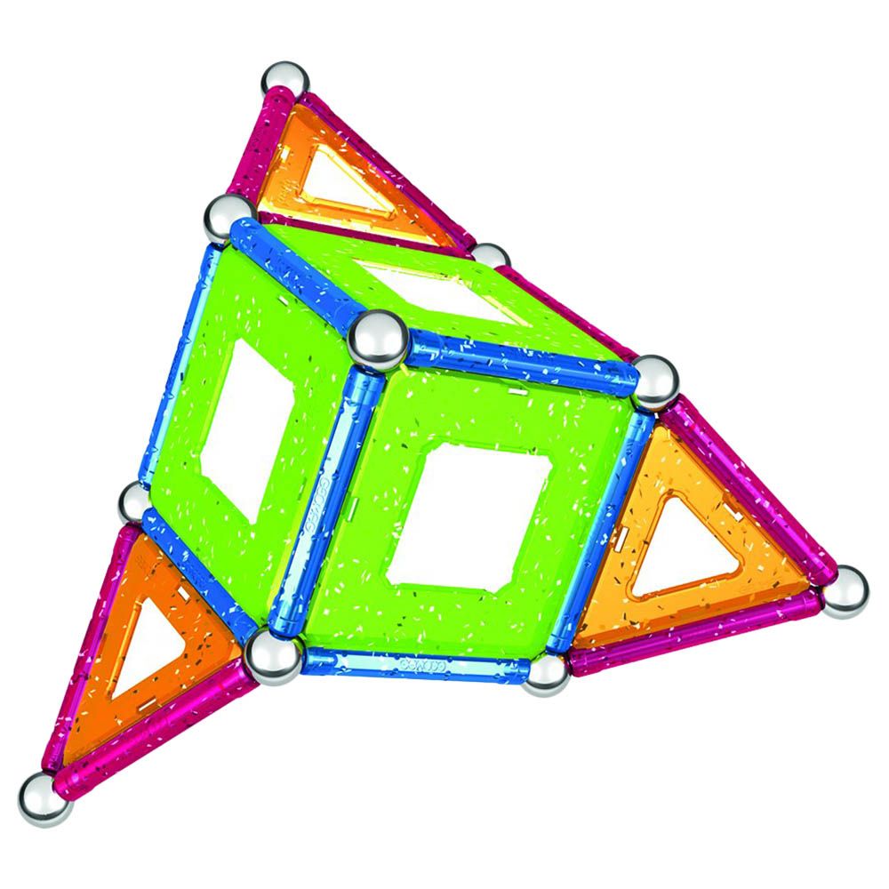 جيوماج - مجموعة التركيب المغناطيسية - ألواح براقة - 44 قطعة