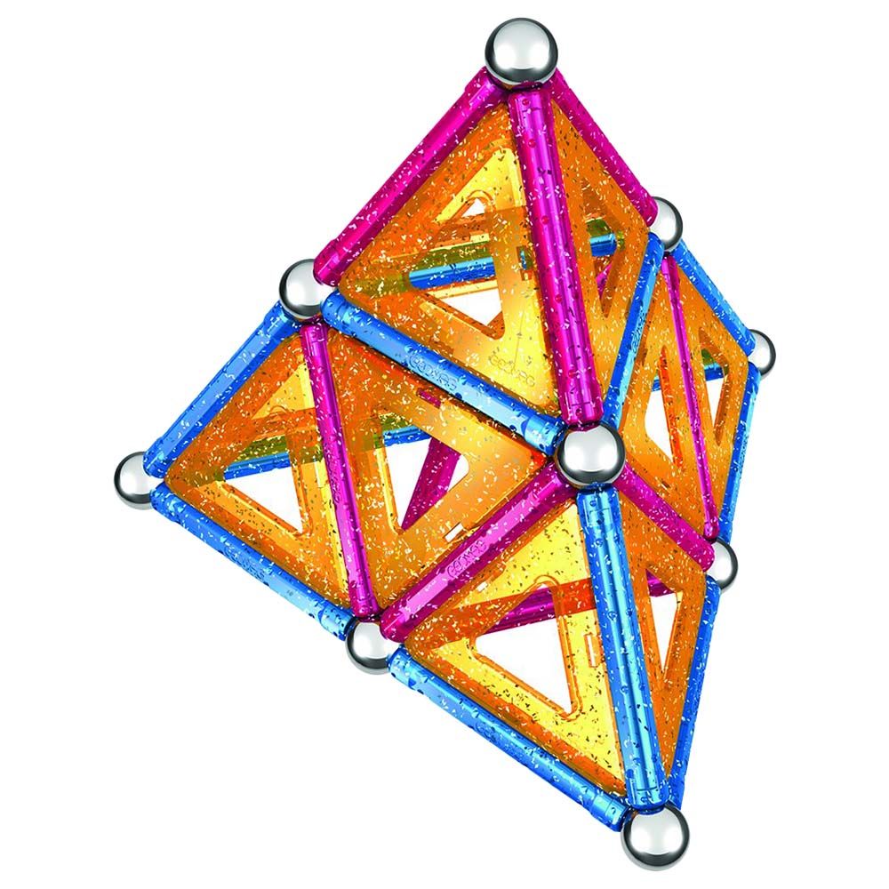جيوماج - مجموعة التركيب المغناطيسية - ألواح براقة - 68 قطعة