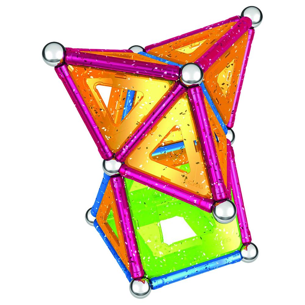 جيوماج - مجموعة التركيب المغناطيسية - ألواح براقة - 68 قطعة