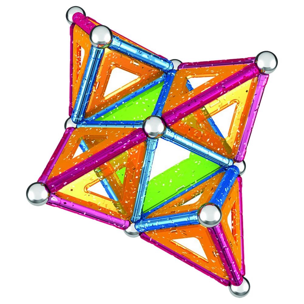 جيوماج - مجموعة التركيب المغناطيسية - ألواح براقة - 68 قطعة