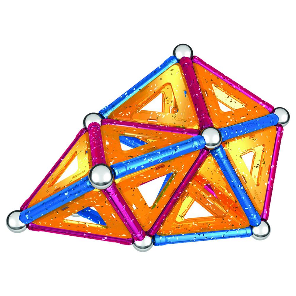 جيوماج - مجموعة التركيب المغناطيسية - ألواح براقة - 68 قطعة