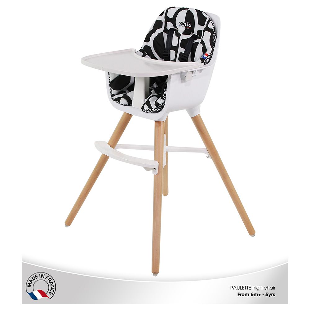 NANIA - Paulette 2In1 Highchair W/ Reversible Cushion - Geometric