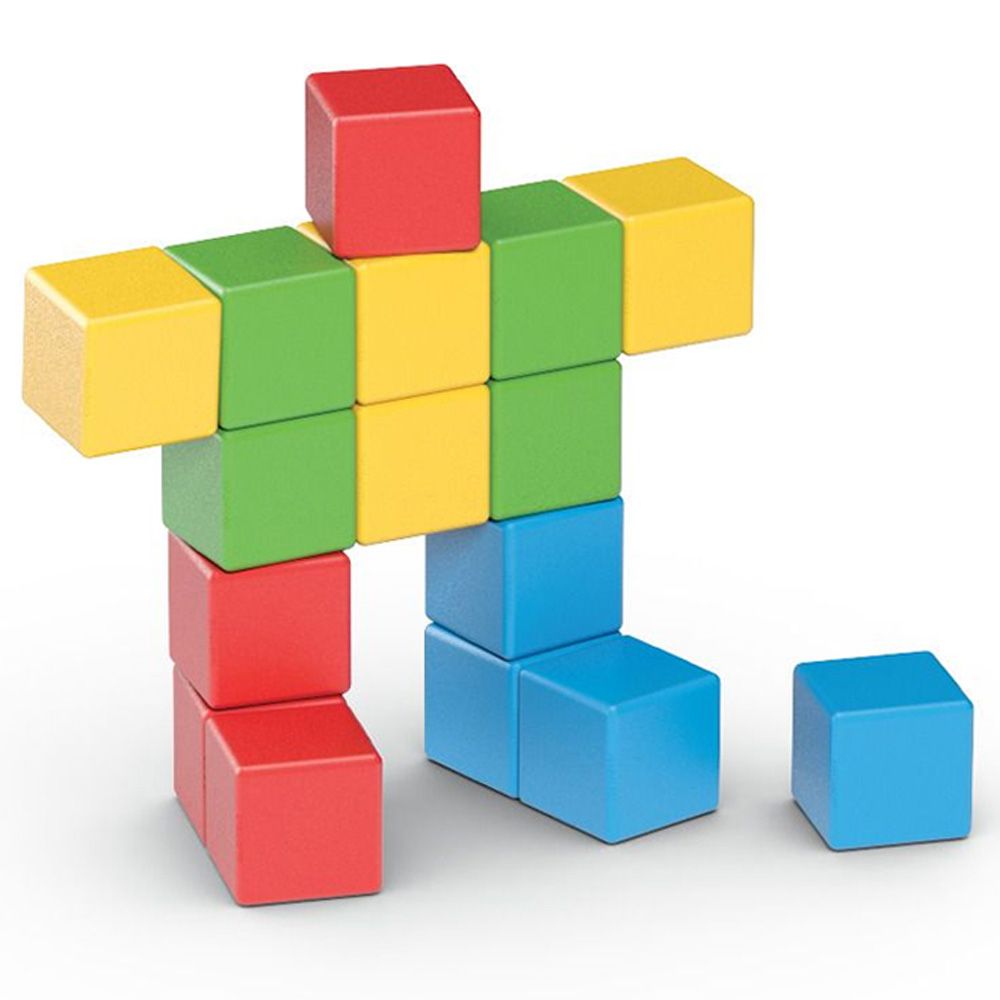جيوماج - مكعبات التركيب ماجيكيوب - لون كامل - 16 قطعة