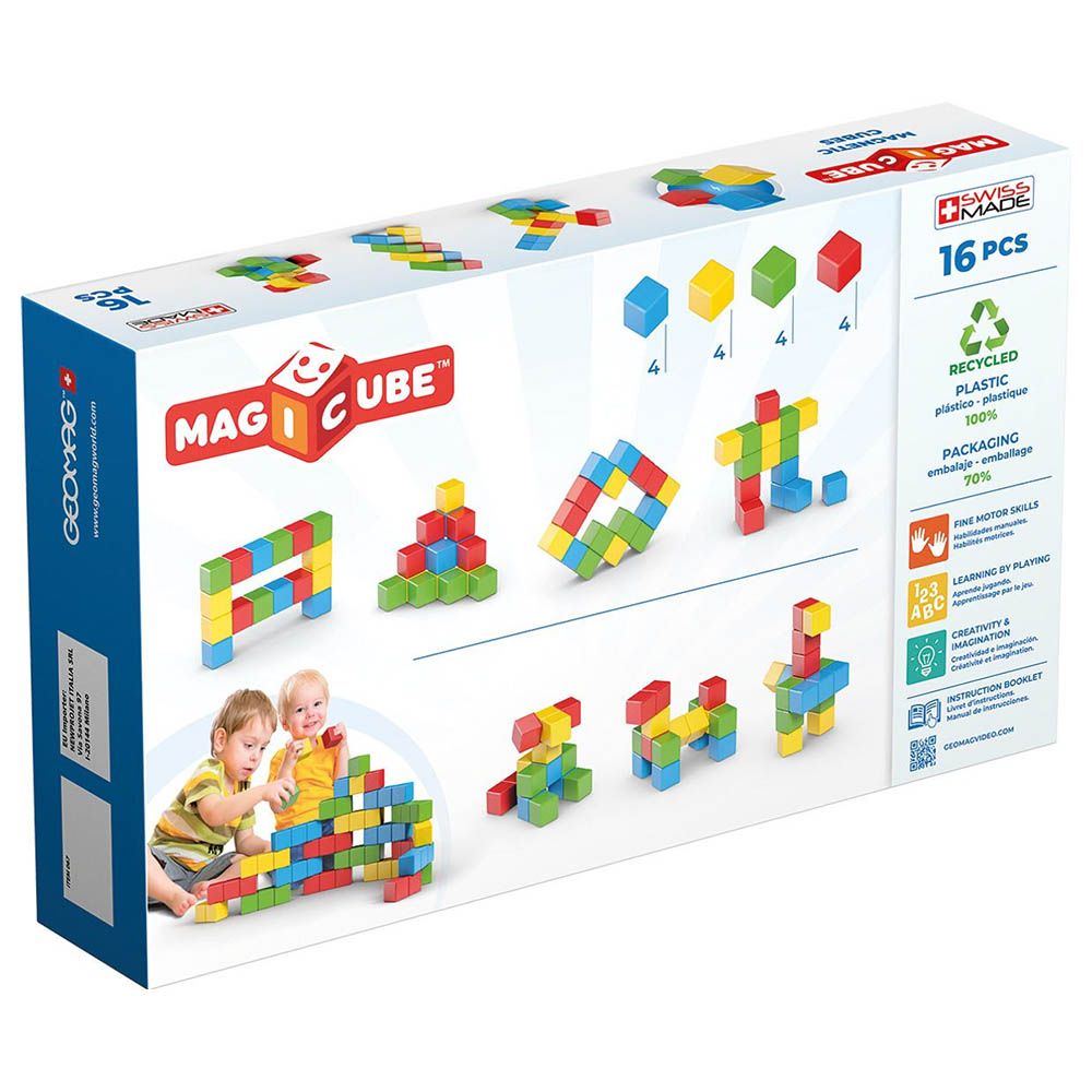 Geomag - Magicube Fullcolor Recycled Try Me 16pcs