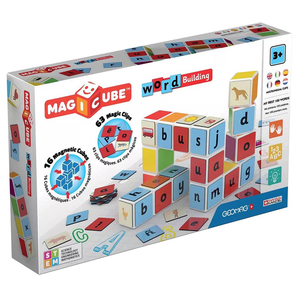 Geomag - Magicube Word Building + Clips 79pcs