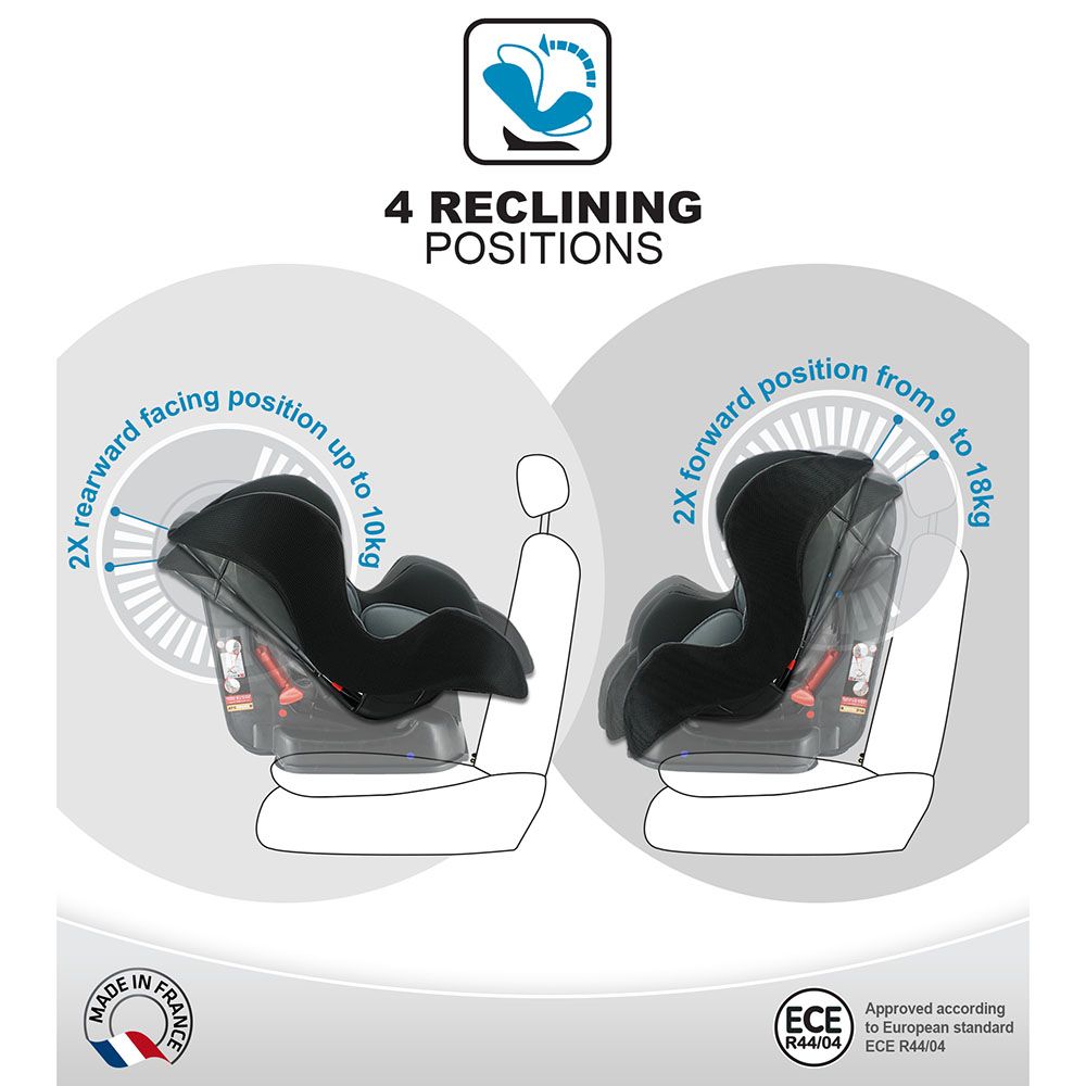 NANIA - Cosmo Reclineable Infant Carseat - Upto 18Kg Grafik