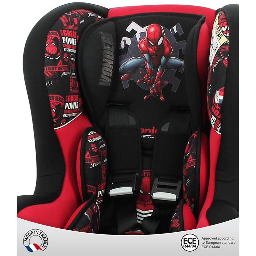 NANIA - Cosmo Reclineable Infant Carseat 0-4Y Upto 18Kg Spiderman