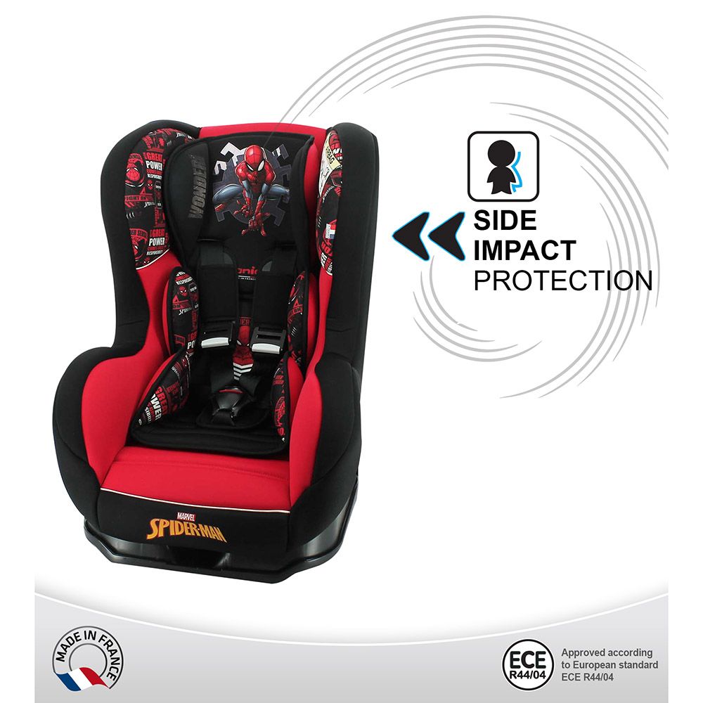 NANIA - Cosmo Reclineable Infant Carseat 0-4Y Upto 18Kg Spiderman