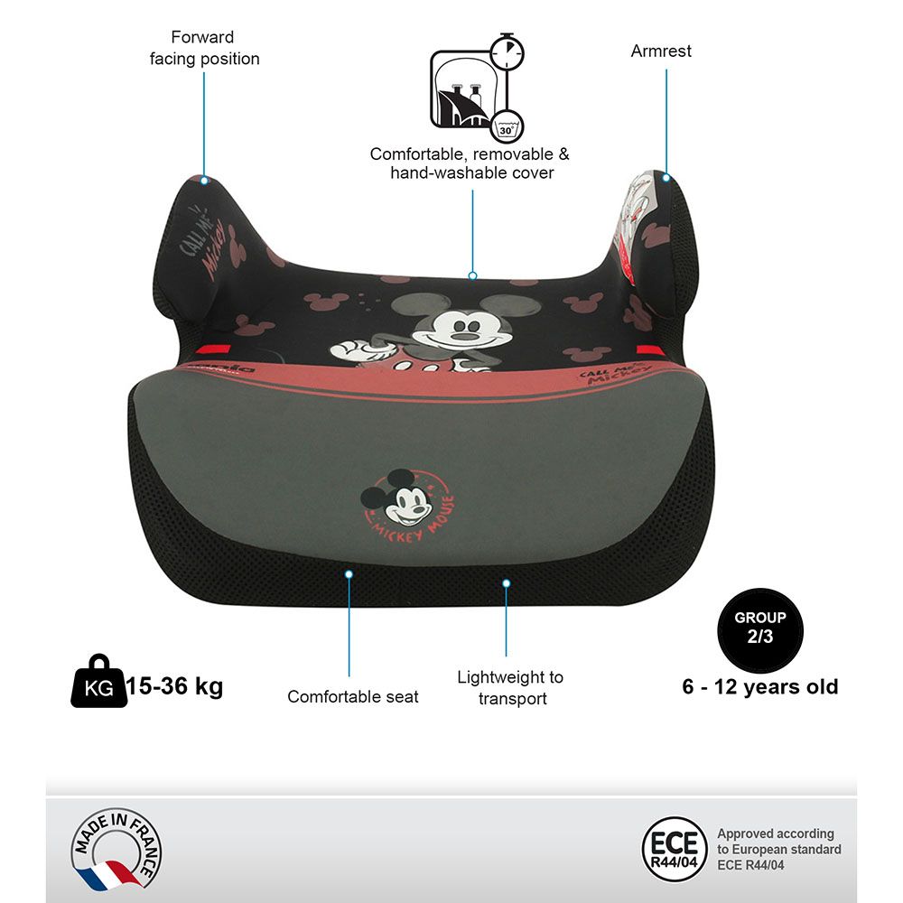 Nania - Topo Kids Booster Car Seat For Group 2/3 - Mickey