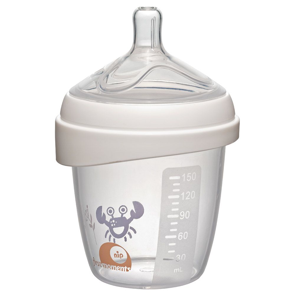 Nip - First Moments Wide Neck Pp Bottle Crab 150ml