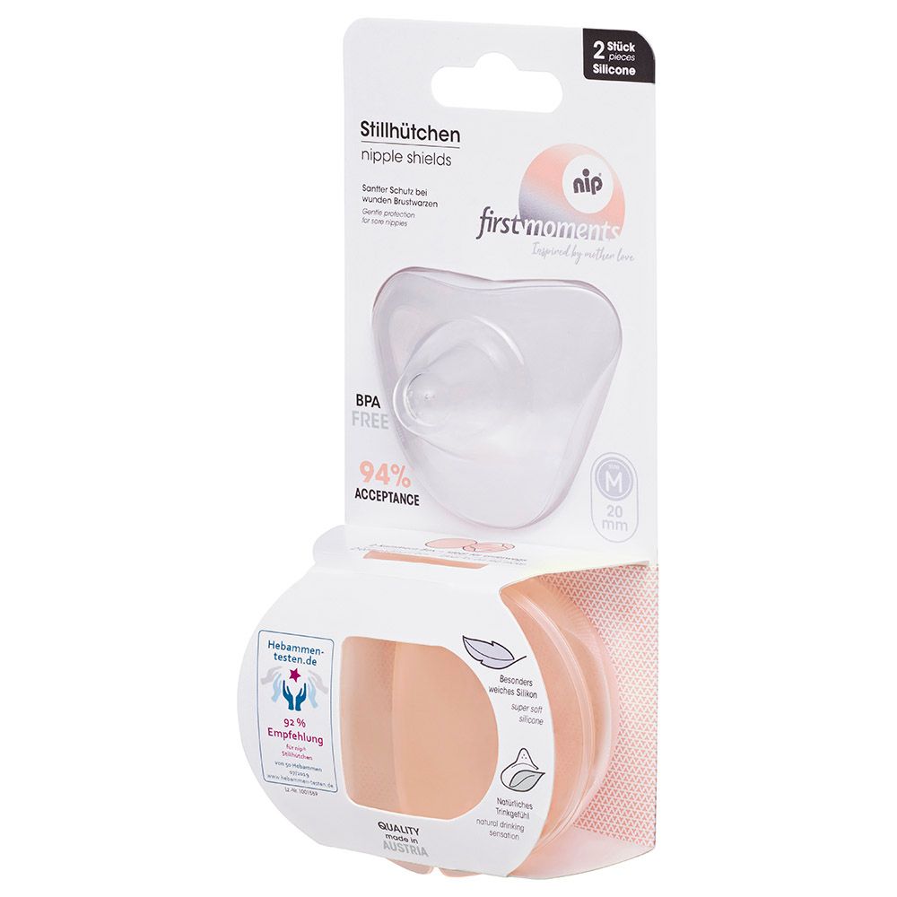 Nip - First Moments Nipple Shields With Box - Large