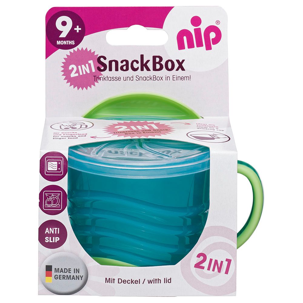 Nip - 2-in-1 Snack Box Green 250ml