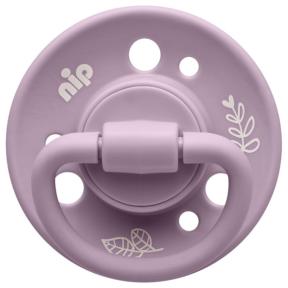 Nip - Cherry Round Soother - Purple/Berry - 0-6M