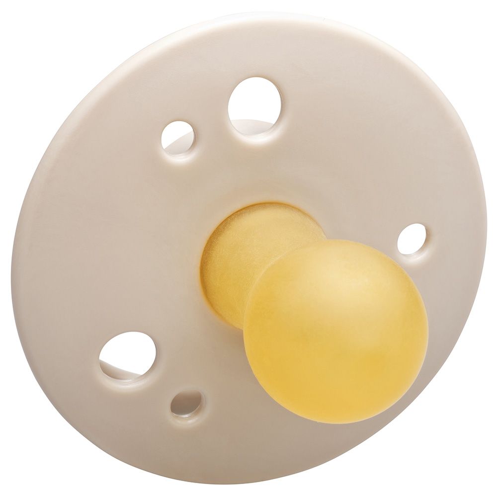 Nip - Cherry Round Soother - Beige/Dark Green - 0-6M