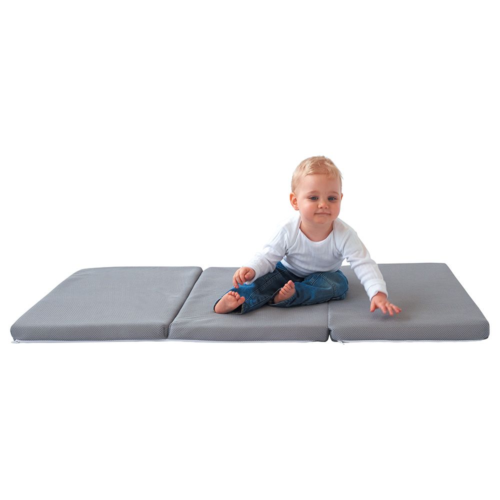 Candide - Air+ Foldable Travel Mattress Grey - 60 x 120 cm