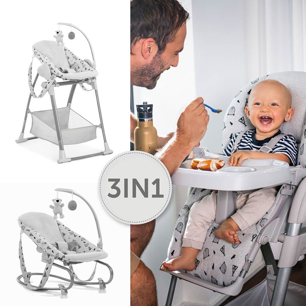 Hauck - Sit'N Relax 3-in-1 High Chair - Nordic Grey