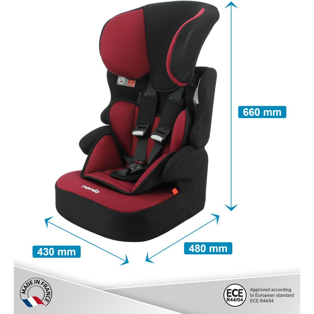 NANIA - Beline Carseat For Group 1/2/3 - Bordeau