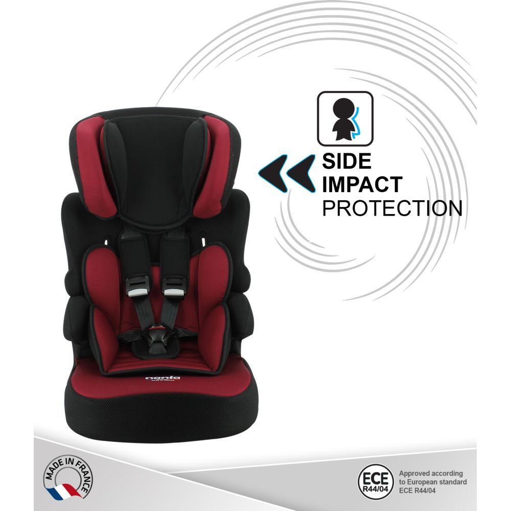 NANIA - Beline Carseat For Group 1/2/3 - Bordeau