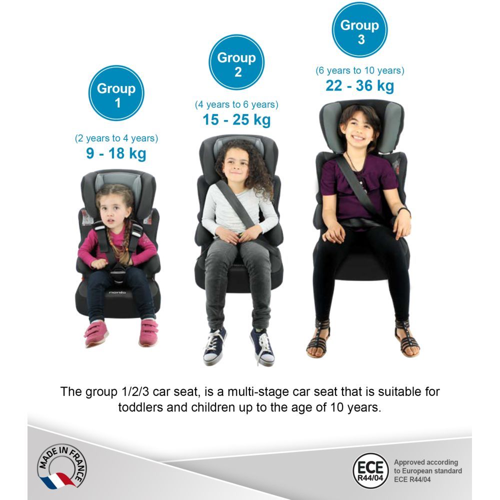 NANIA - Beline Carseat For Group 1/2/3 - Bordeau