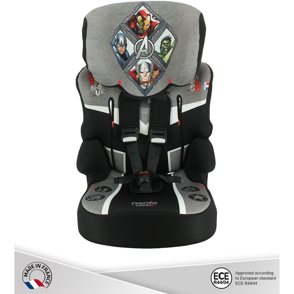 Nania - Avengers Heroes Beline Carseat For Group 1/2/3 - Grey 