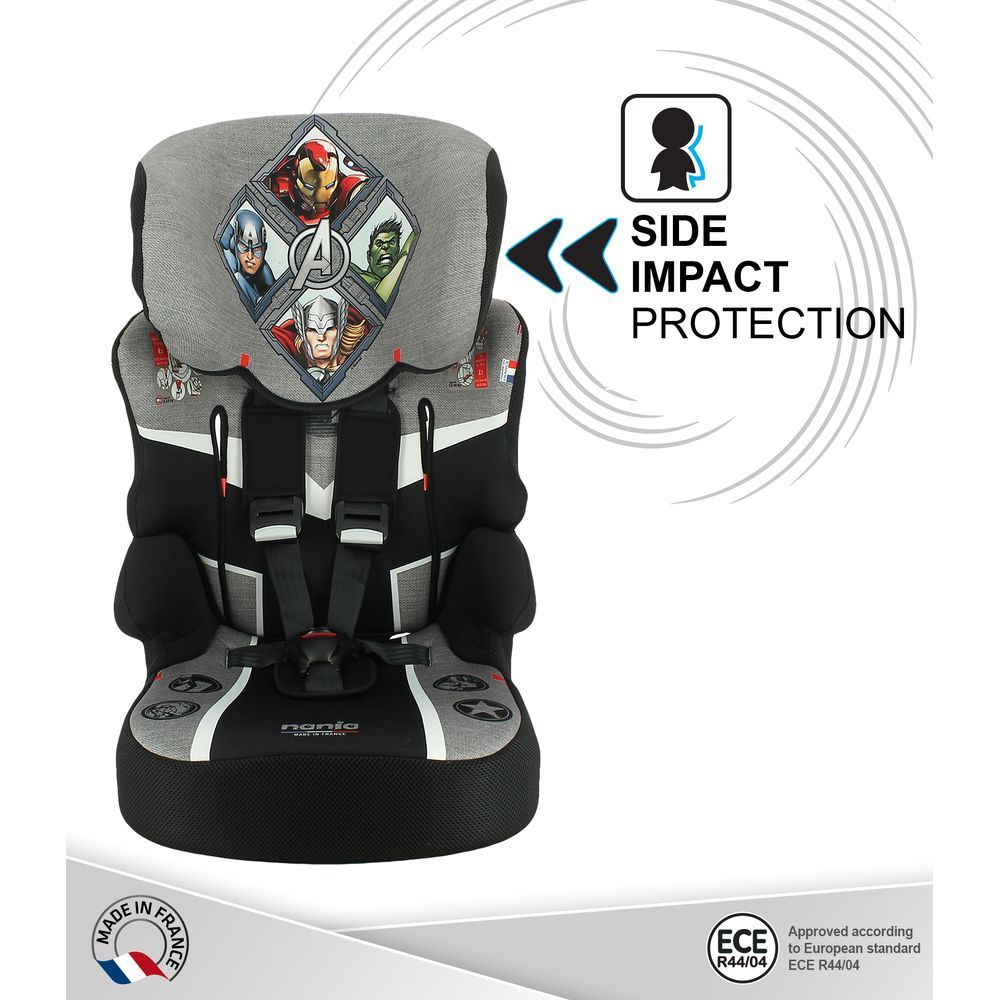 Nania - Avengers Heroes Beline Carseat For Group 1/2/3 - Grey 