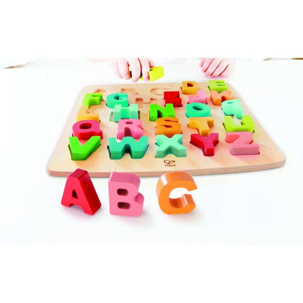 Hape - Chunky Alphabet and Number Math Wooden Puzzle Set (Exclusive)