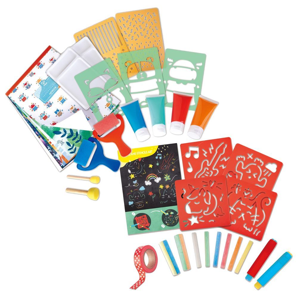 Hape - Arts and Craft Draw & Paint Activity Kit - 2 Sets 