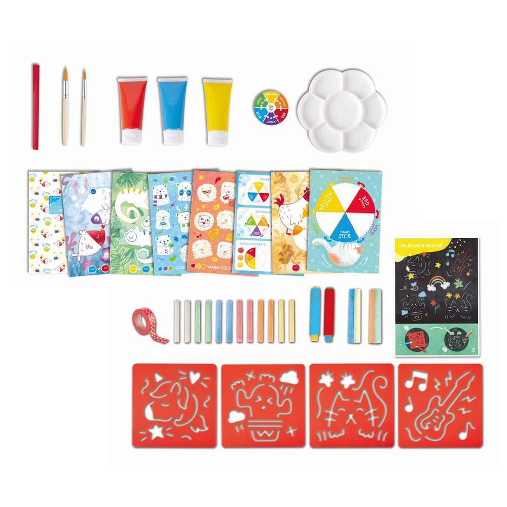 Hape - Letters Numbers Tracing & Painting Activity Kit - 2 sets