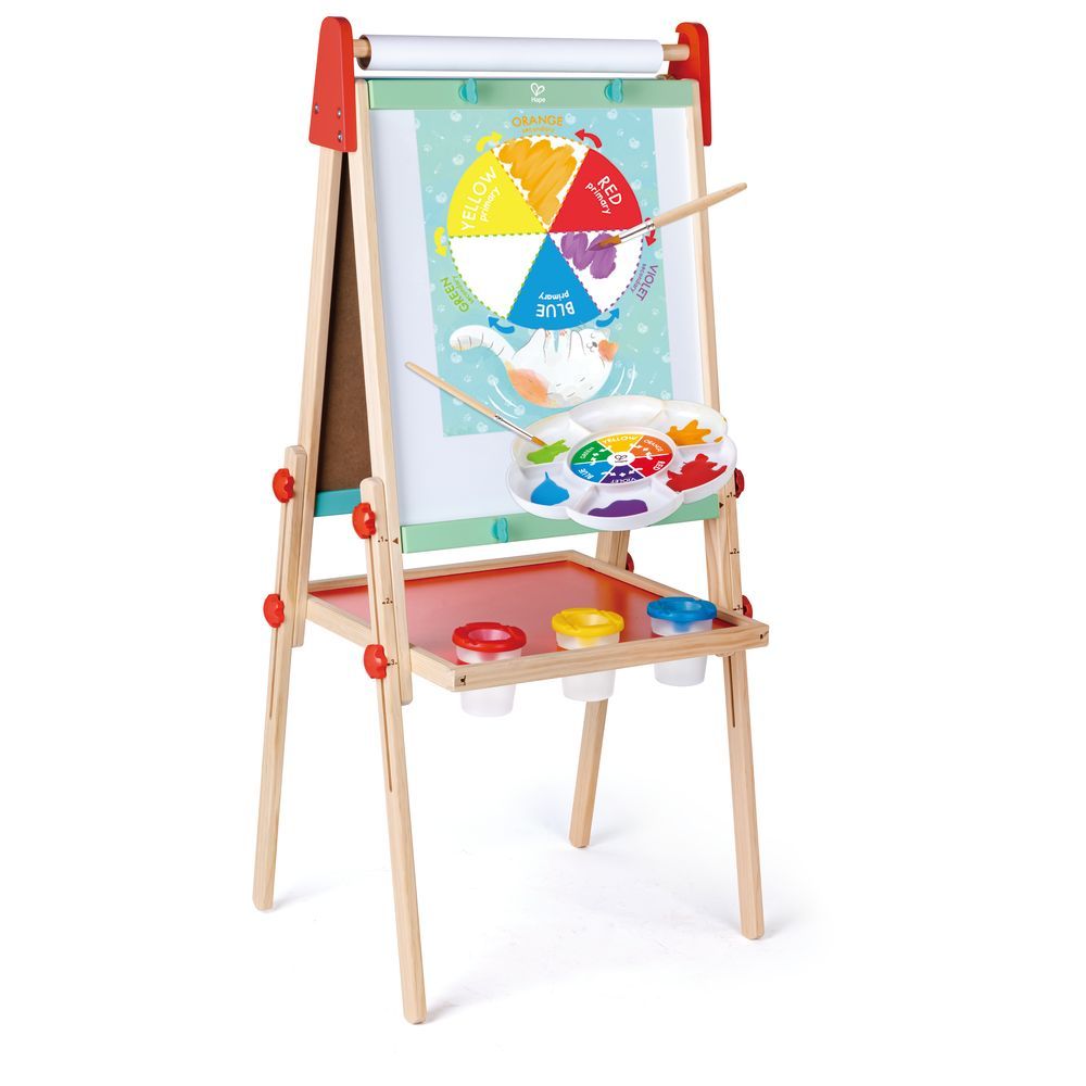 Hape - Art & Paint Activity Kit with Art Paper Roll for Easels 