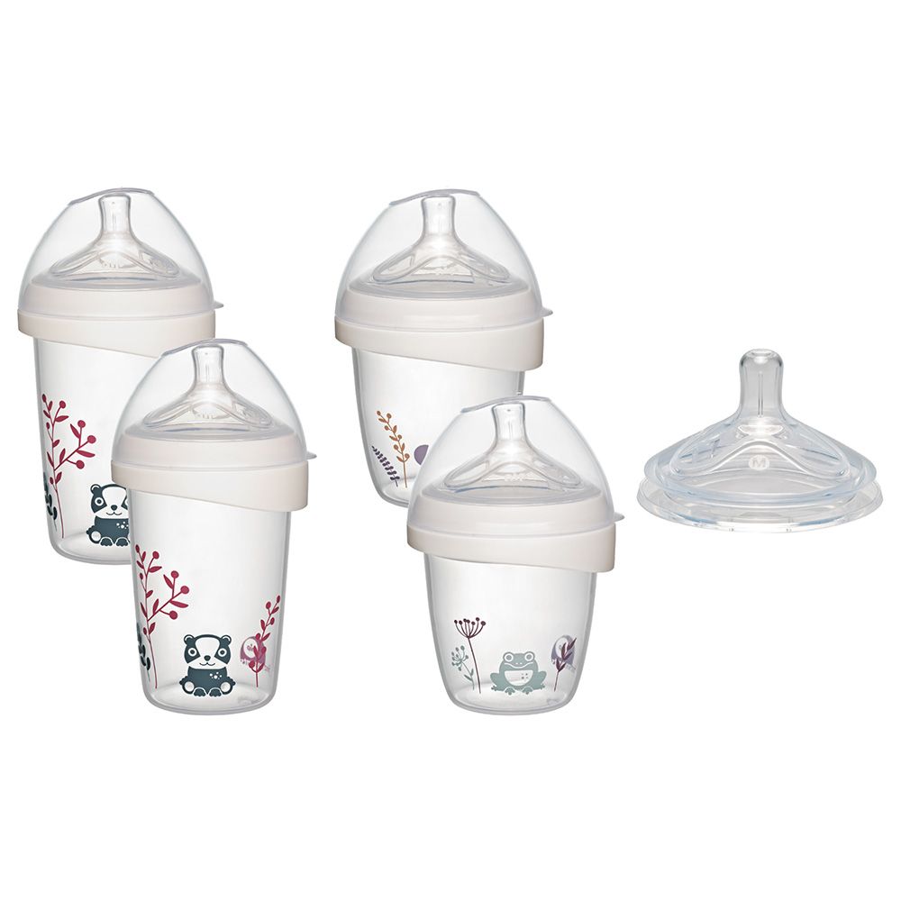 Nip - First Moments Wide-Neck PP Bottle Set 5 Pcs