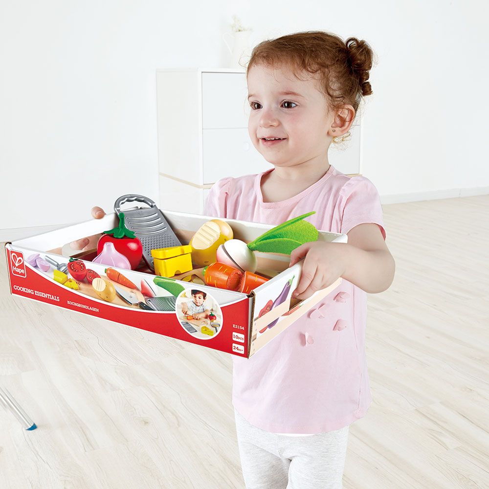 Hape - Kid's Cooking Essentials Wooden Toys - 19pcs