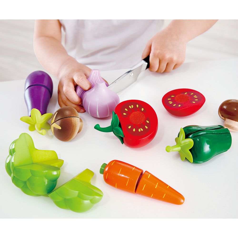 Hape - Kid's Cooking Essentials Wooden Toys - 19pcs