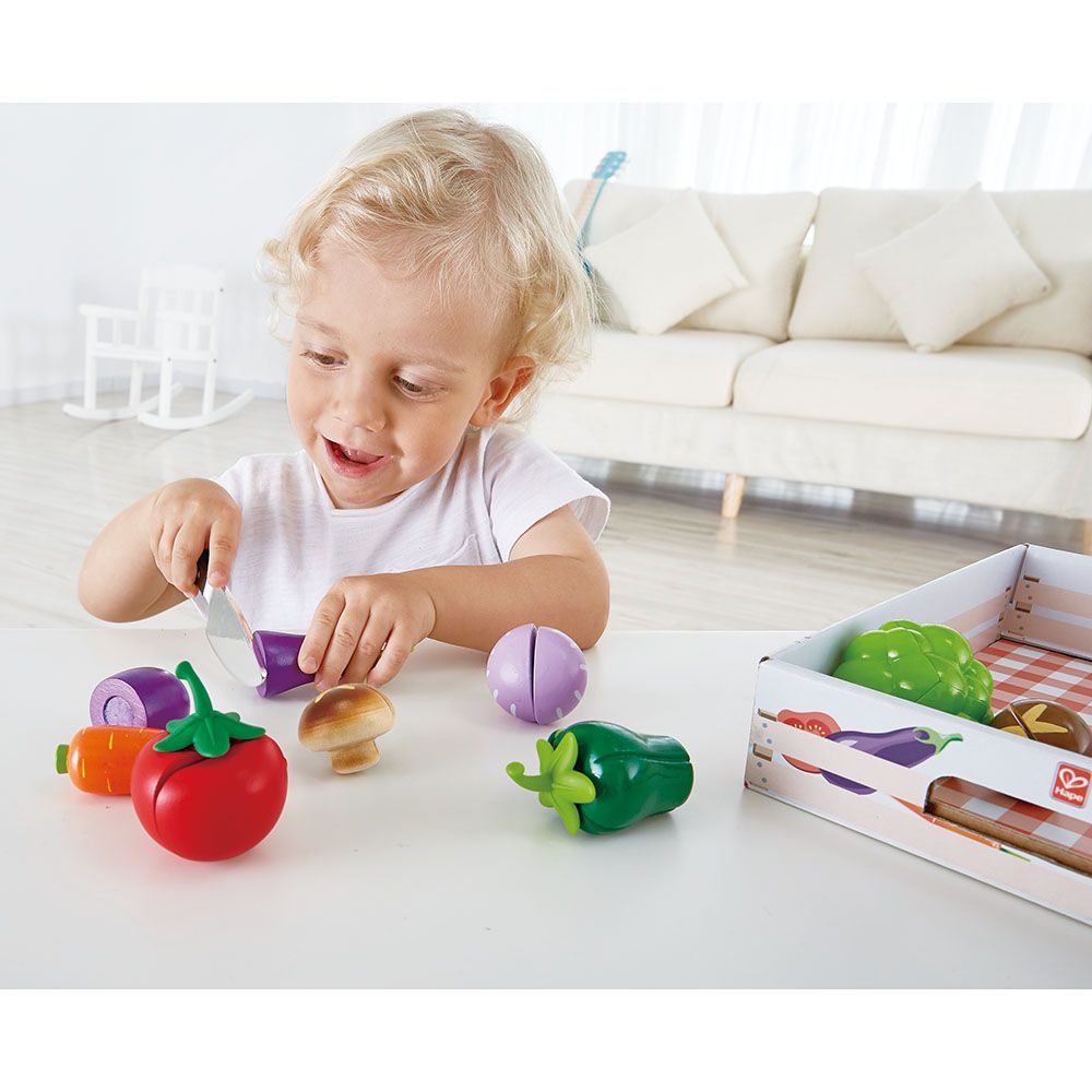 Hape - Kid's Cooking Essentials Wooden Toys - 19pcs