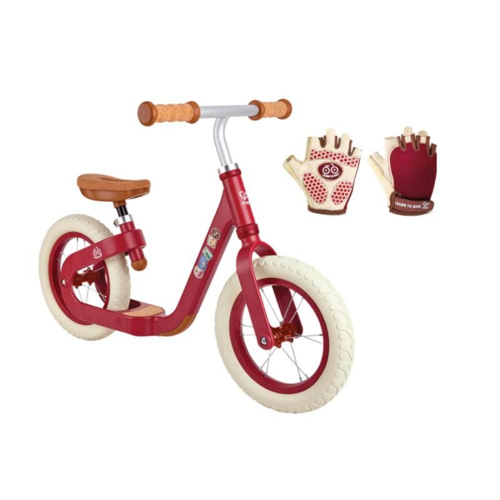 Hape - Get Up & Go Balance Bike w/ Gloves - Red