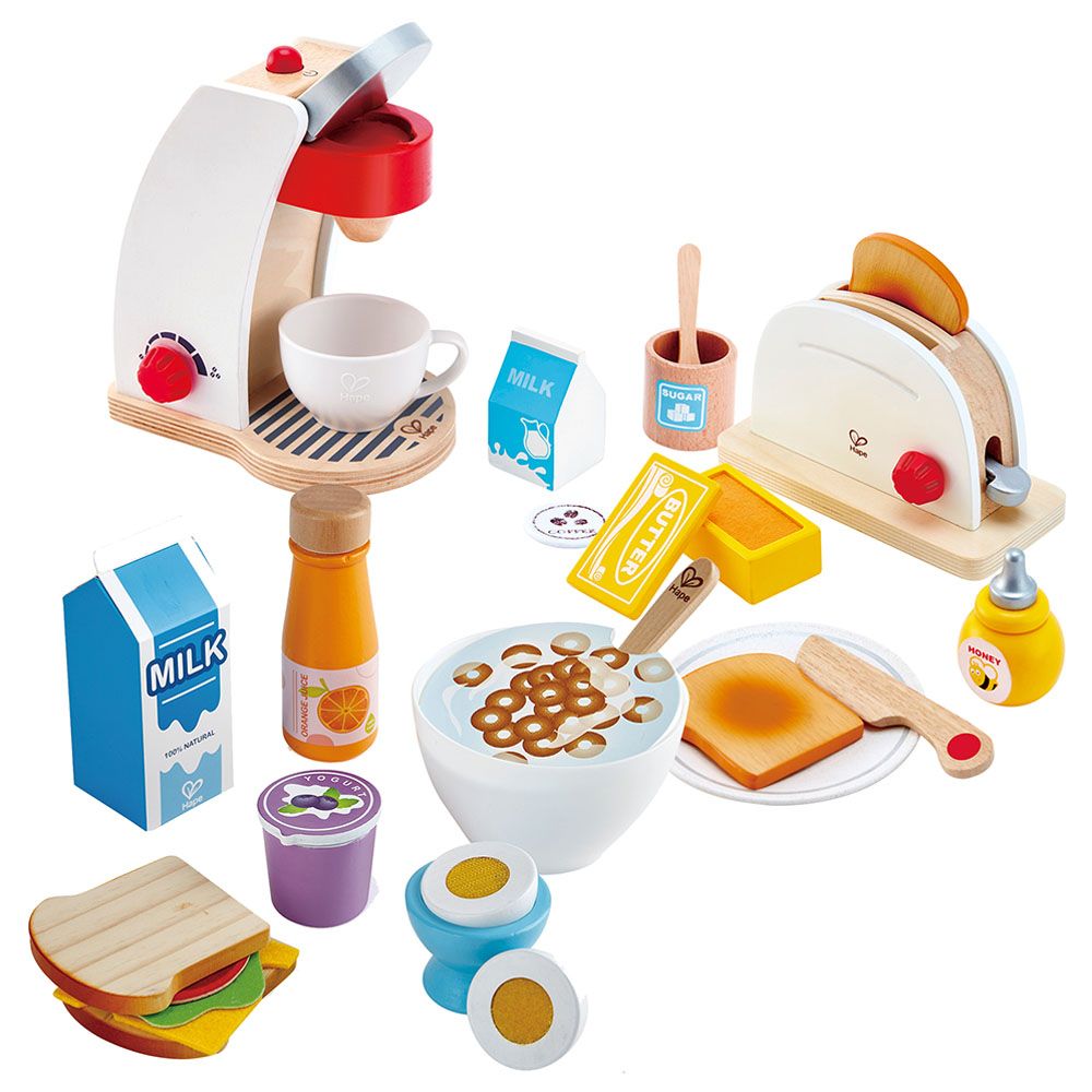 Hape - Complete Breakfast Wooden Playset - 26 pcs