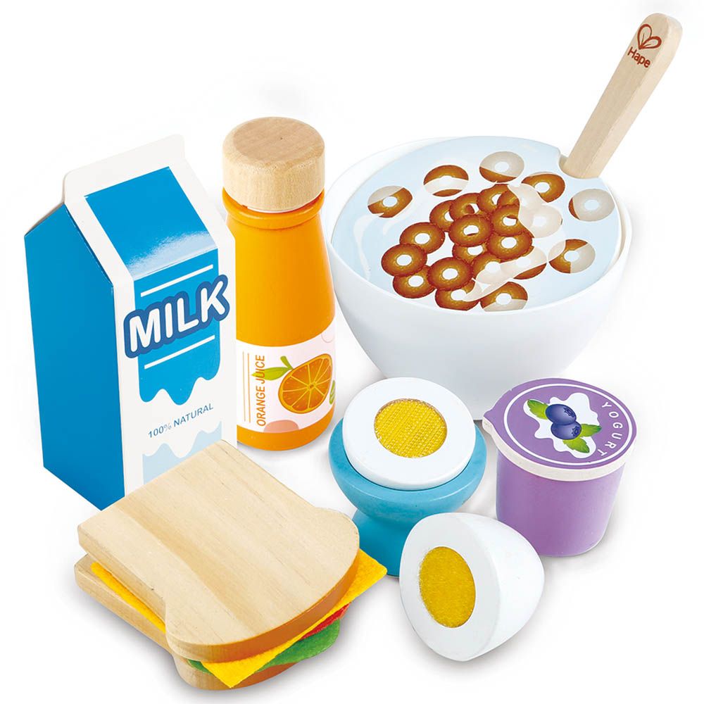 Hape - Complete Breakfast Wooden Playset - 26 pcs