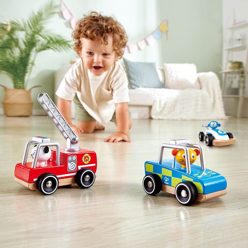 HAPE - Wild Riders Police Car - Blue