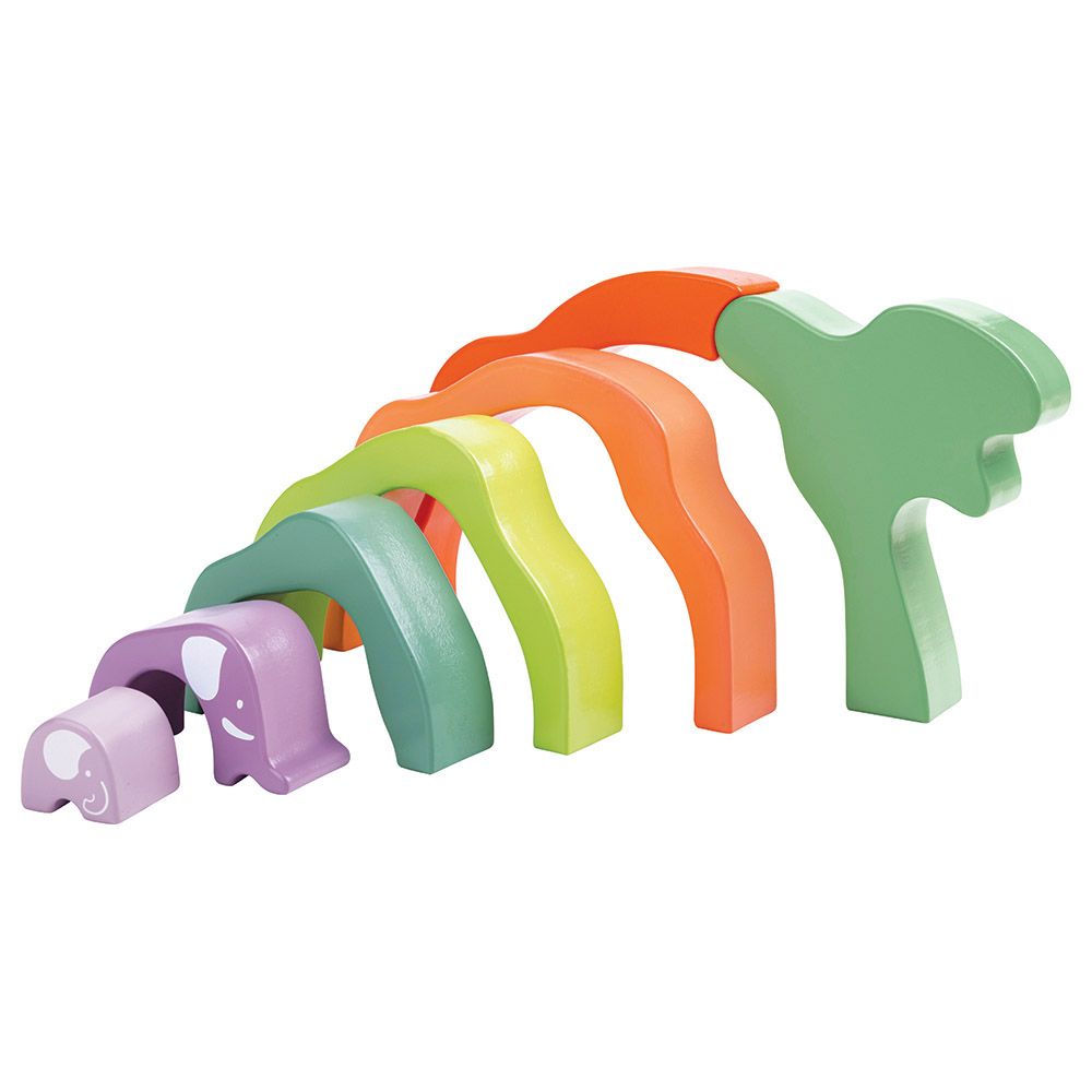 Hape - Safari Elephant Stacking Blocks