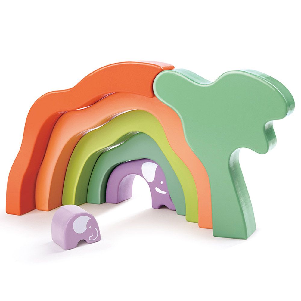 Hape - Safari Elephant Stacking Blocks