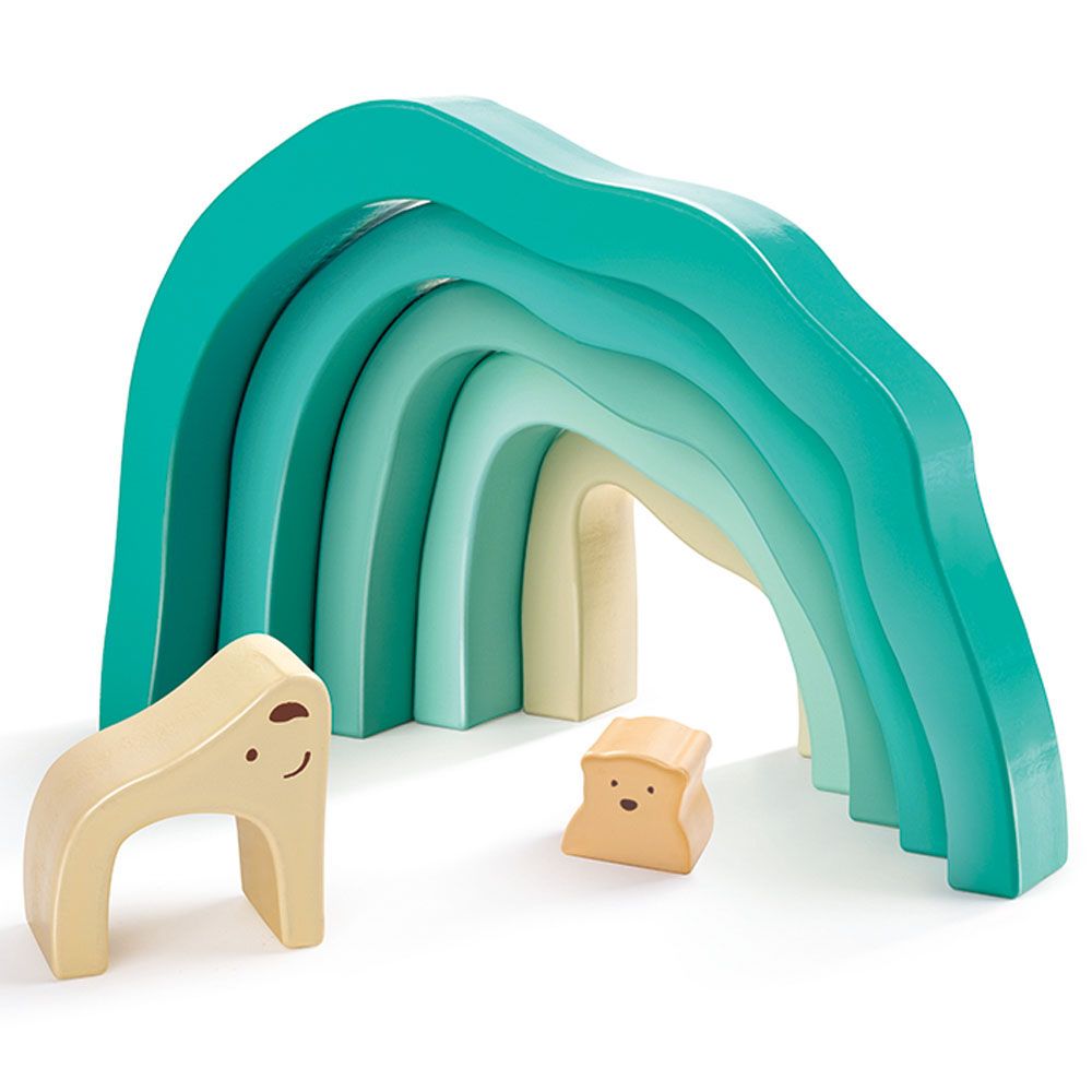 Hape - Arctic Polar Bear Stacking Blocks