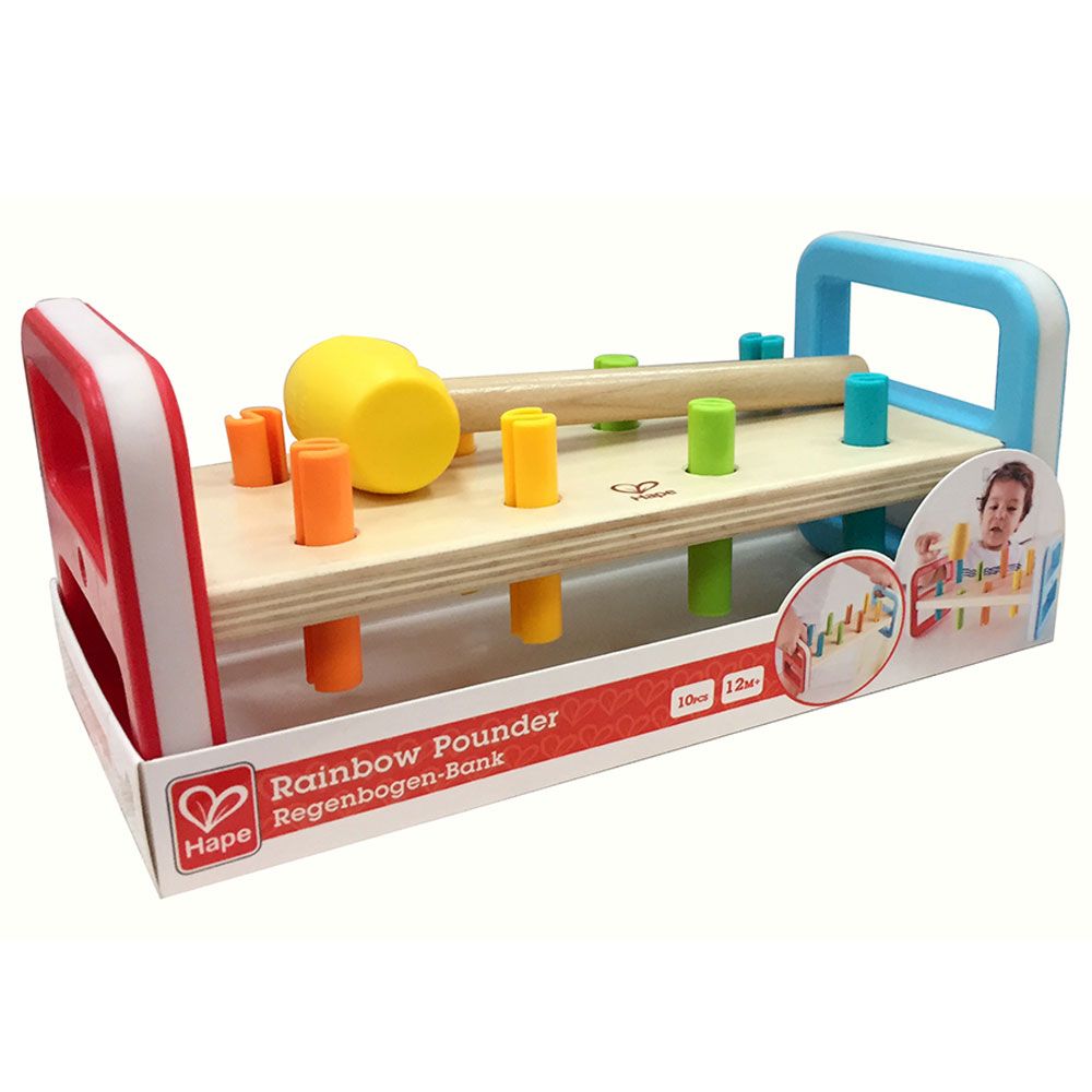 Hape - Rainbow Pounder - Hammer Toy