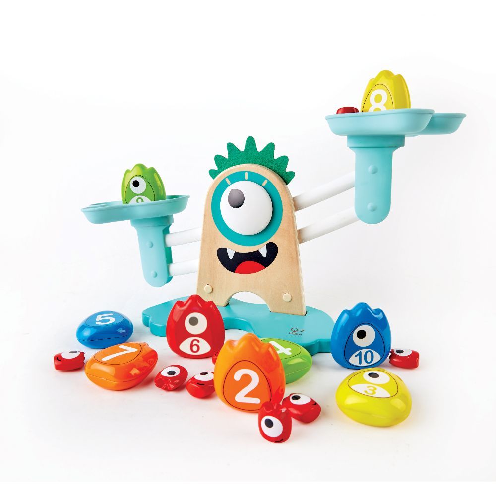 Hape - Learn to Count Monster Math Measuring Scale - 22pcs