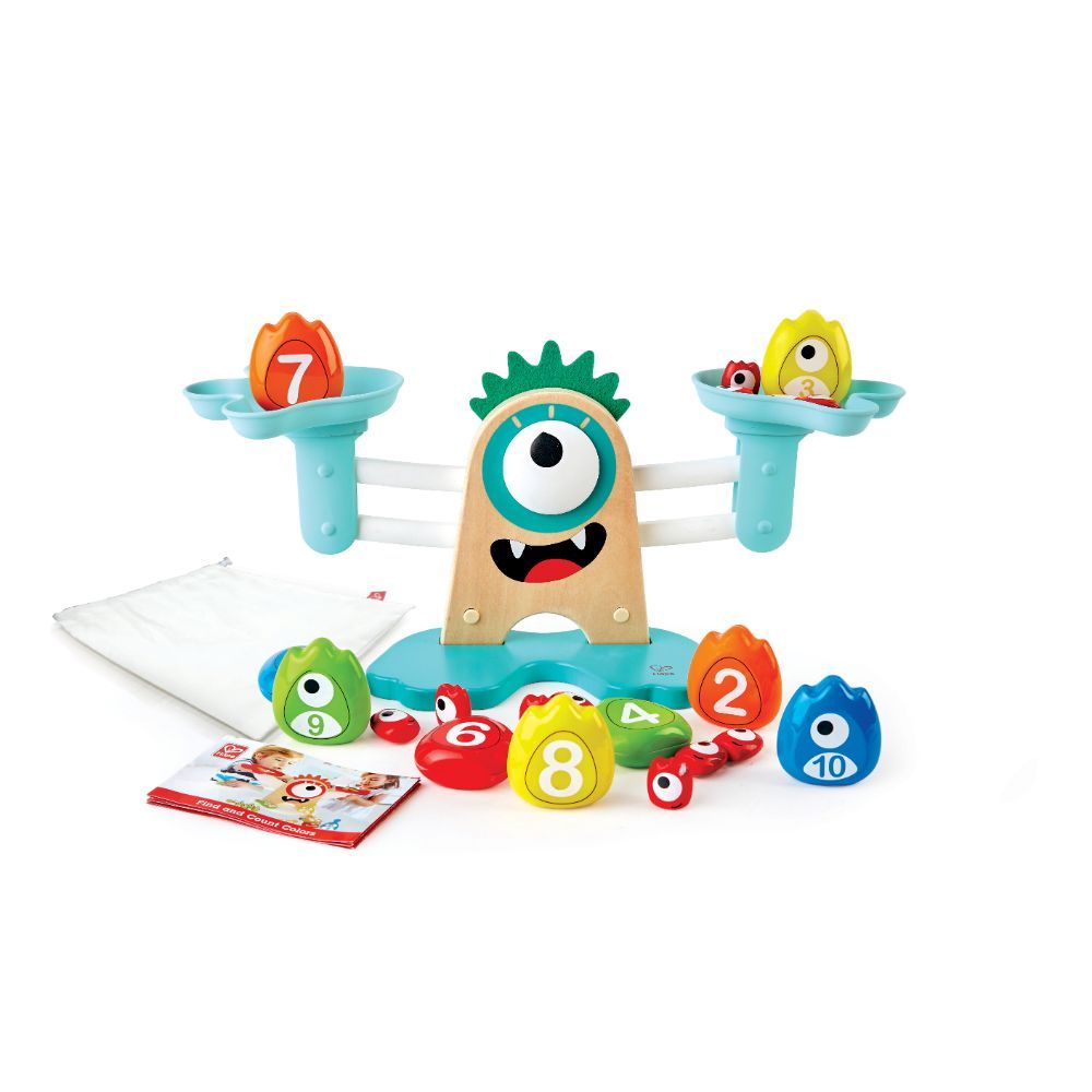 Hape - Learn to Count Monster Math Measuring Scale - 22pcs