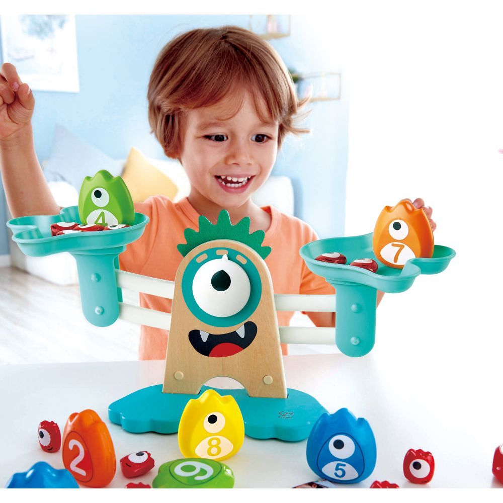 Hape - Learn to Count Monster Math Measuring Scale - 22pcs