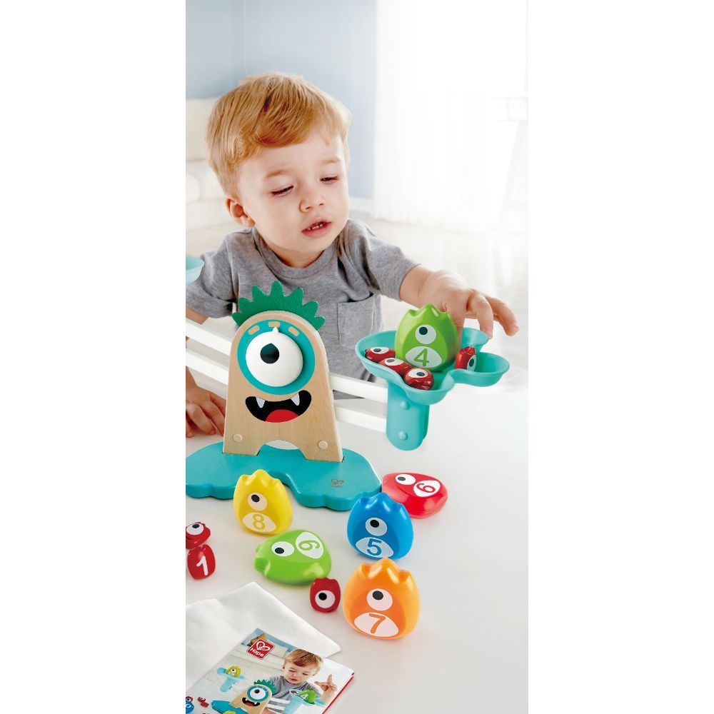 Hape - Learn to Count Monster Math Measuring Scale - 22pcs