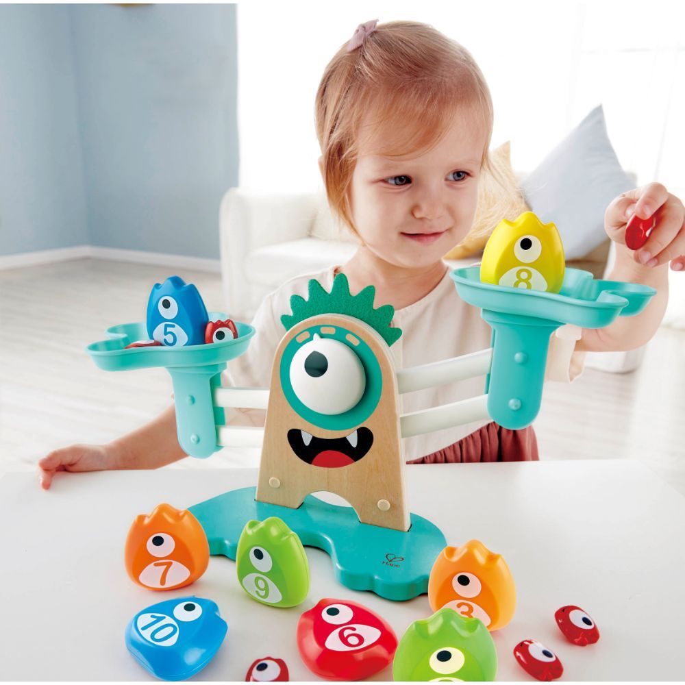 Hape - Learn to Count Monster Math Measuring Scale - 22pcs